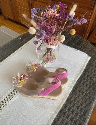 Sandalias Viguera Cuña Esparto Talla 36