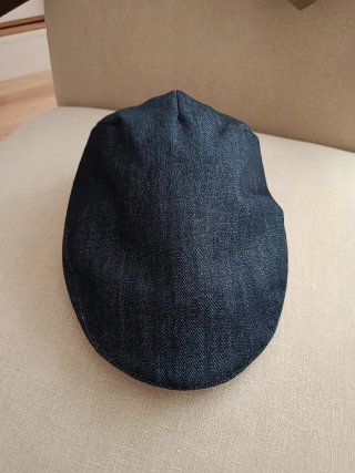 Gorra plana de tela vaquera