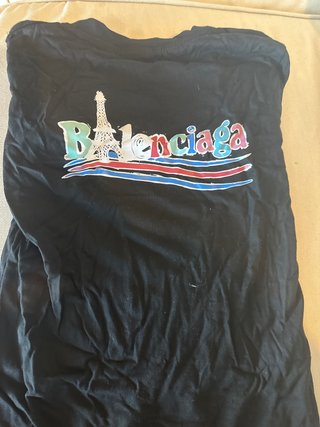 Maglietta Balenciaga nera per neonati