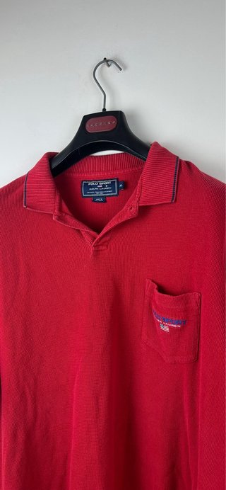 Polo Sport Ralph Lauren Vintage 90s Rossa XL Logo