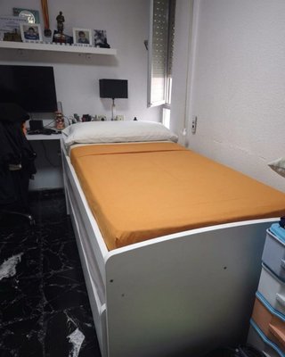 Cama nido blanca con colchones
