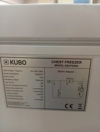 Congelador horizontal KUBO pequeño