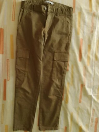 Pantalón cargo hombre verde oliva