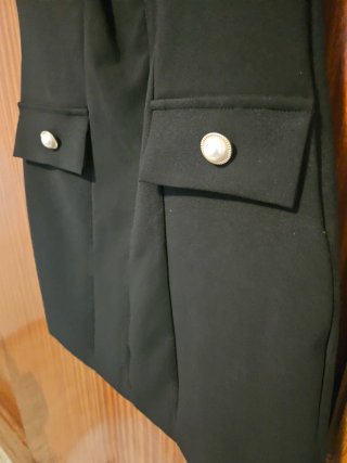 Vestido negro Zara Talla M