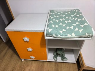 Cambiador bebé madera, buen estado