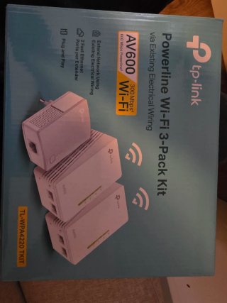 TP-Link AV600 Powerline Wi-Fi 3-Pack Kit + 2 Pack
