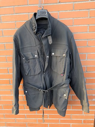 Chaqueta Belstaff Trialmaster L Nylon gris oscuro