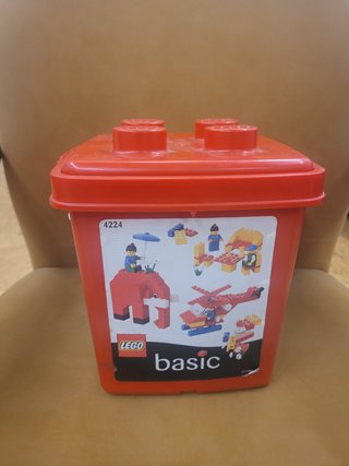 LEGO Basic 4224 completo, cubo rojo