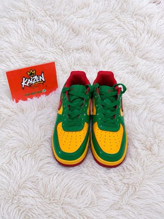 Zapatillas Nike Air Force 1 Verde y Amarillo