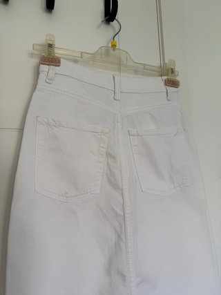 Falda vaquera blanca Bershka Talla 32