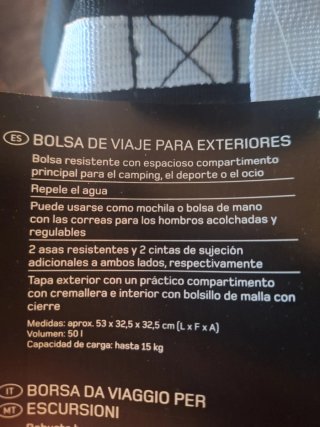 Bolsa de viaje convertible en mochila Topmove
