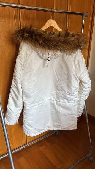Parka Alpha Industries N-3B Blanca Original.