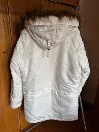 Parka Alpha Industries N-3B Blanca Original.