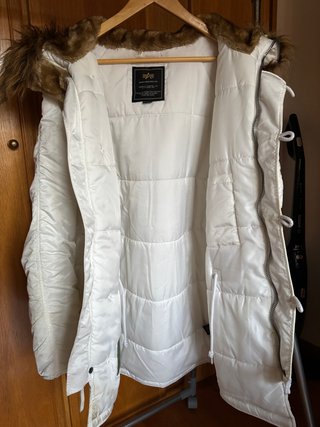 Parka Alpha Industries N-3B Blanca Original.