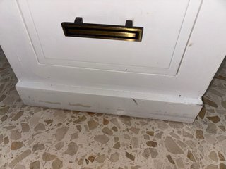 Escritorio de madera blanco
