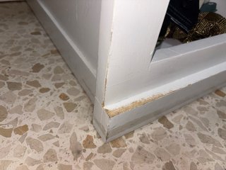 Escritorio de madera blanco