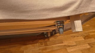 Taburete IKEA EKTORP Beige con Ruedas