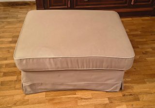 Taburete IKEA EKTORP Beige con Ruedas