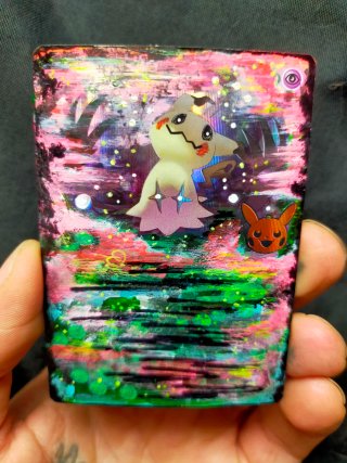 Carta Mimikyu Pintada a Mano