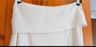 Jersey Zara hombros descubiertos blanco Talla L