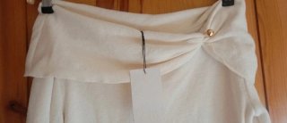 Jersey Zara hombros descubiertos blanco Talla L