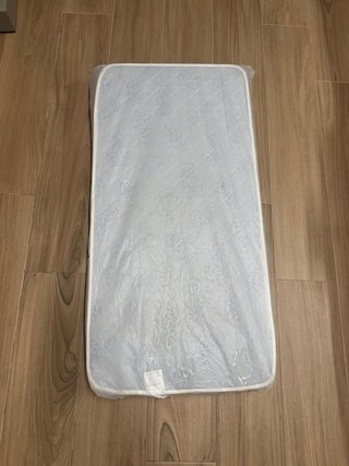 Colchón de cuna blanco 120x60x15 cm