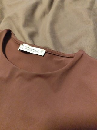 Camiseta Zara Lycra Marrón