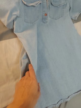 Vestido vaquero corto mujer