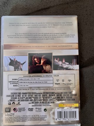Titanic DVD (2 Discos) y Gladiator v. extendida