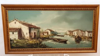 Cuadro al óleo Pintor Iglesias Paisaje