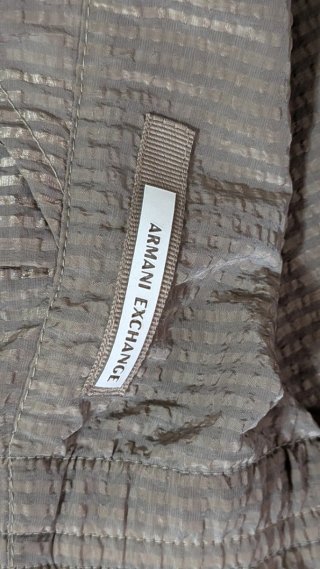 Giacca a vento Armani Exchange uomo beige