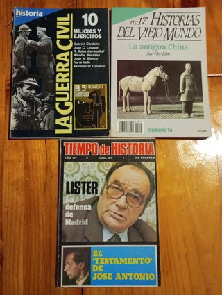 Revistas antiguas de colección Historia 16 surtido