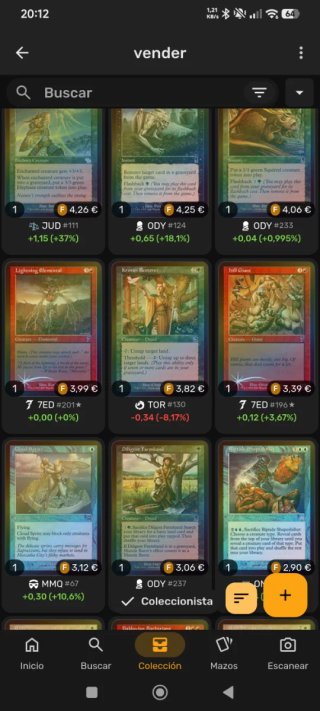 Lote 94 Cartas Magic Foil