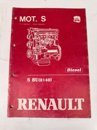Manual original Renault motor Diesel S8U