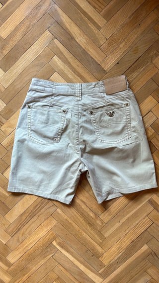 Armani Jeans Beige Chino Shorts Original Designer