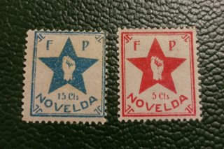 Sello local republicano Novelda - Alicante. MNH