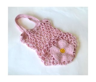 Bolsa de red plegable con estuche de Flor color ro