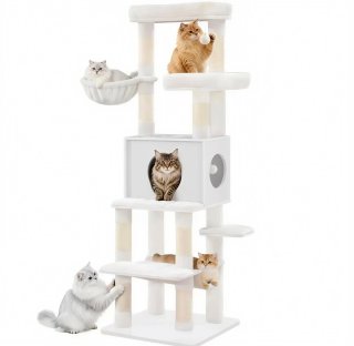 Torre rascador para gatos de tela