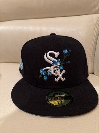 Cappello New Era Sox Nero con Fiori Blu