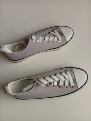 Deportivas grises y blancas Primark T.38