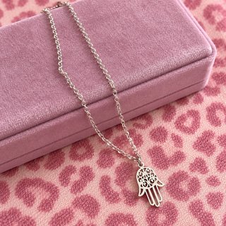 Collar Mano de Fátima Plata