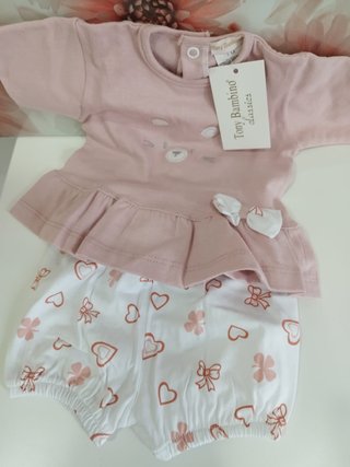 Conjunto bebé 2 piezas oso 3 meses Tony Bambino