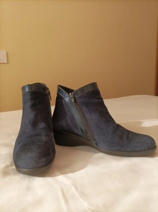 Botines ante azul Comfort Class