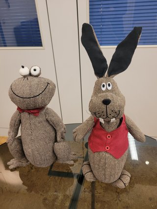 Pareja de muñecos de tela