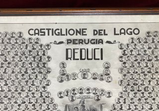Militaria WW1: Quadro Reduci e Caduti Perugia