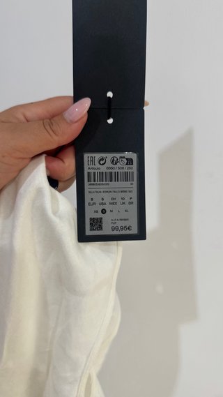 Vestido Massimo Dutti Blanco