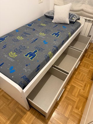 Cama 90cm con cajones