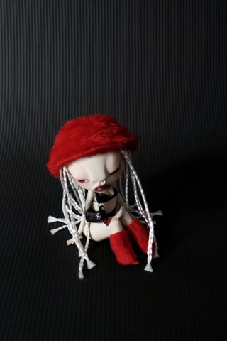 Muñeca artesanal arcilla 21 cm