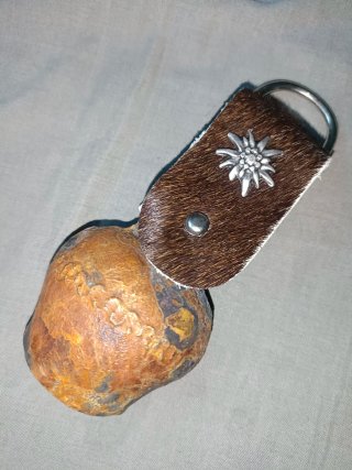 Llavero Cencerro con Flor de Edelweiss