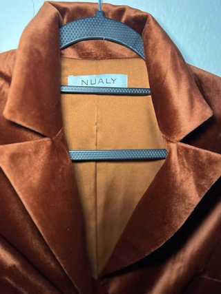 Blazer Nualy Ruggine Velluto Made in Italy Nuovo